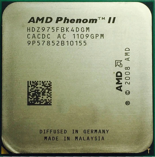 Процессор AMD Phenom II X4 975 3.60GHz/6M/4GT/s (HDZ975FBK4DGM) sAM3, tray - фото 1 - id-p1850610515