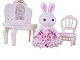 Набір меблів "Трюмо зі стільчиком та фігуркою зайчика" (аналог Sylvanian families) арт. 6621-1, фото 4