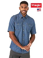 Чоловіча джинсова сорочка з коротким рукавом Wrangler® / M (48-50) / з США