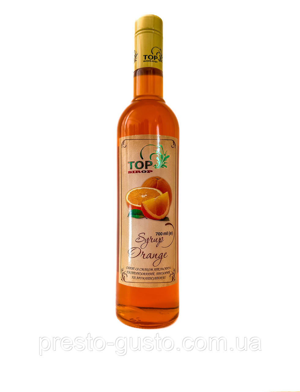 Сироп "Апельсиновий" 0,9л ТМ "TOP Sirop"