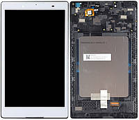 Дисплей модуль тачскрин Lenovo Tab 2 A8-50F/A8-50LC/TB3-850F Tab 3 белый в рамке черного цвета