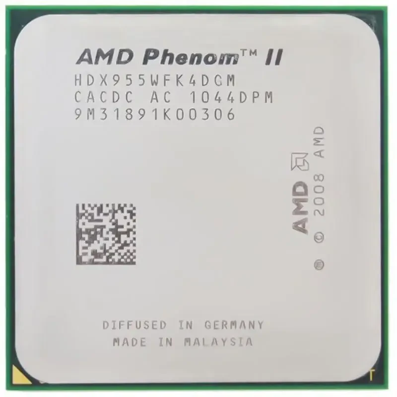 Процессор AMD Phenom II X4 955 3.20GHz/6M/4GT/s (HDX955WFK4DGM) sAM3, tray - фото 1 - id-p1850610512