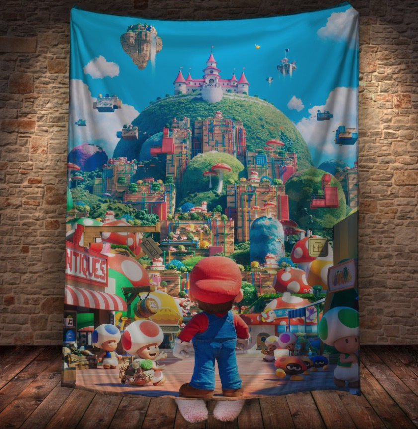 Плед з 3D-принтом Super Mario.