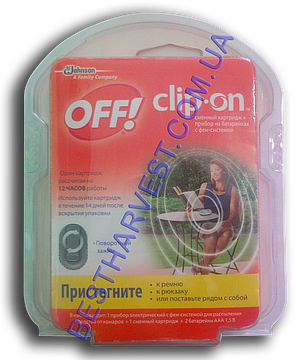 Прилад від комарів OFF Clip-On з фен-системою + змінний картридж, фото 3