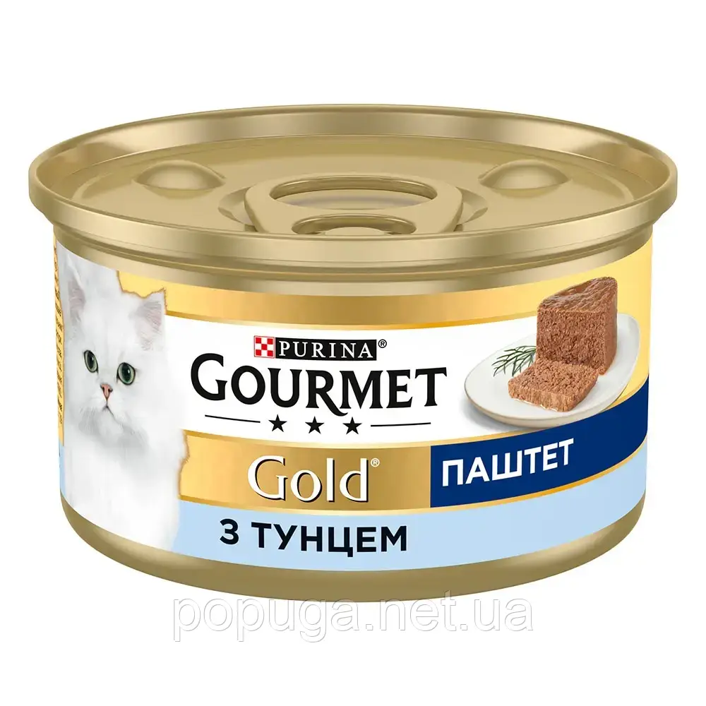 Вологий корм для котів Gourmet Gold Pate Tuna 85 г (тунець)