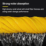 Спеціальний двосторонній рушник для мийки автомобіля (потовщений, вологопоглинаючий), 30см*40см, фото 6