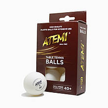 Кульки настільний теніс Atemi (1 зірка) білі в упаковці 6шт. Ціна за 1 штуку