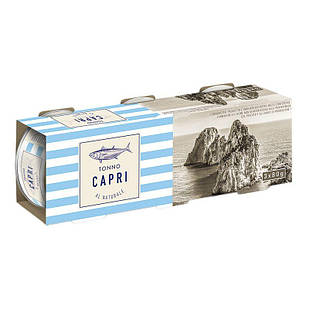 Тунець Capri Tonno Al Naturale у власному соку 3x80 г.