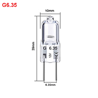 Лампочка G6.35 (до +500°C 35W 12V) термостійка галогенова для піца-печі і пароконвектомата, фото 3
