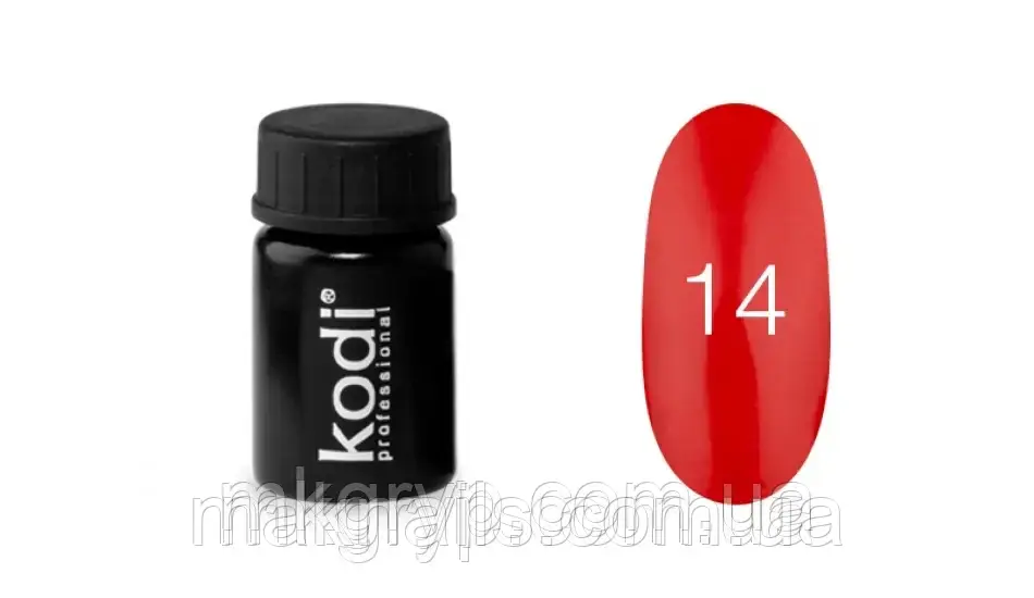 Гель-фарба No 14 яскраво-червоний