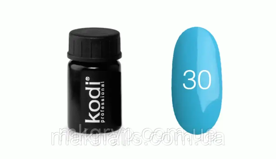 Гель-фарба No 30 колір блакитний