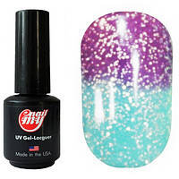 Гель-лак My Nail System No186 бузковий з блискітками під час нагрівання блакитний 9 мл