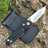 Ніж складаний Leen 1203-1, 440С, сатин, G10 чорний, без чохла, фото 3