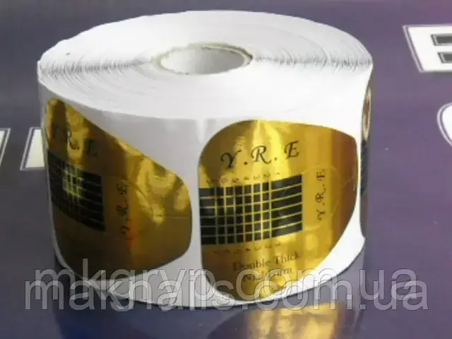 Форми Y.R.E (широкі) для нарощування нігтів. 500 шт. Юж. Корея