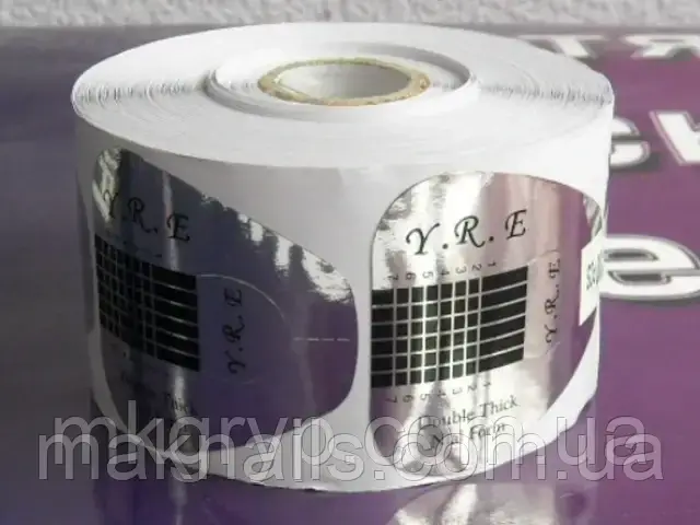 Форми Y.R.E (широкі) для нарощування нігтів. 500 шт. Юж. Корея