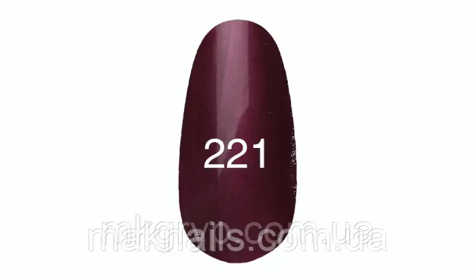 Гель-лак No 221 Винний (З перламутром)