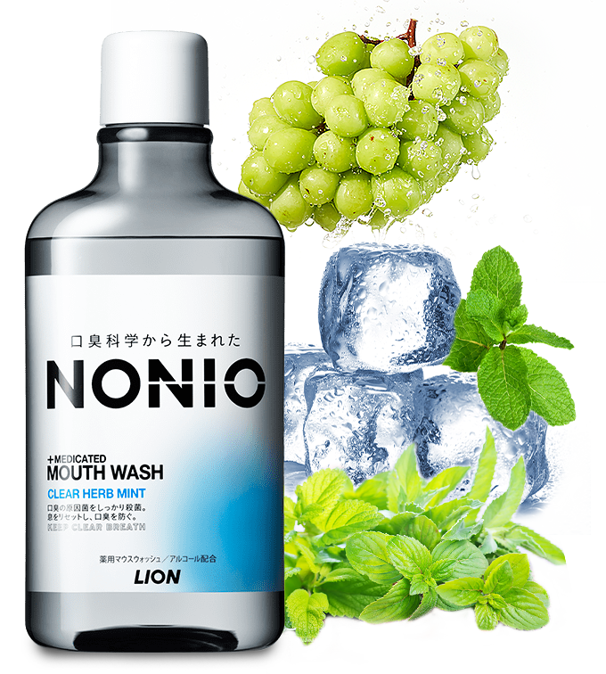 Lion Nonio Clear Herb Mint ополіскувач для порожнини рота, м'ятний смак, 600 мл