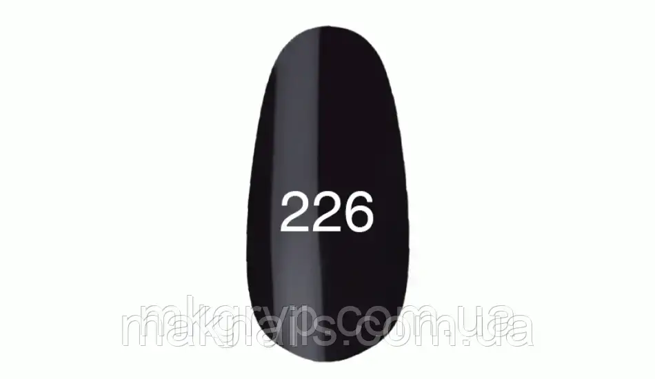 Гель-лак No 226 (Баклажаново-чорний) 7 мл.