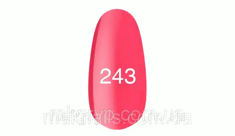 Гель-лак No 243 (7 мл.) рожевий корал