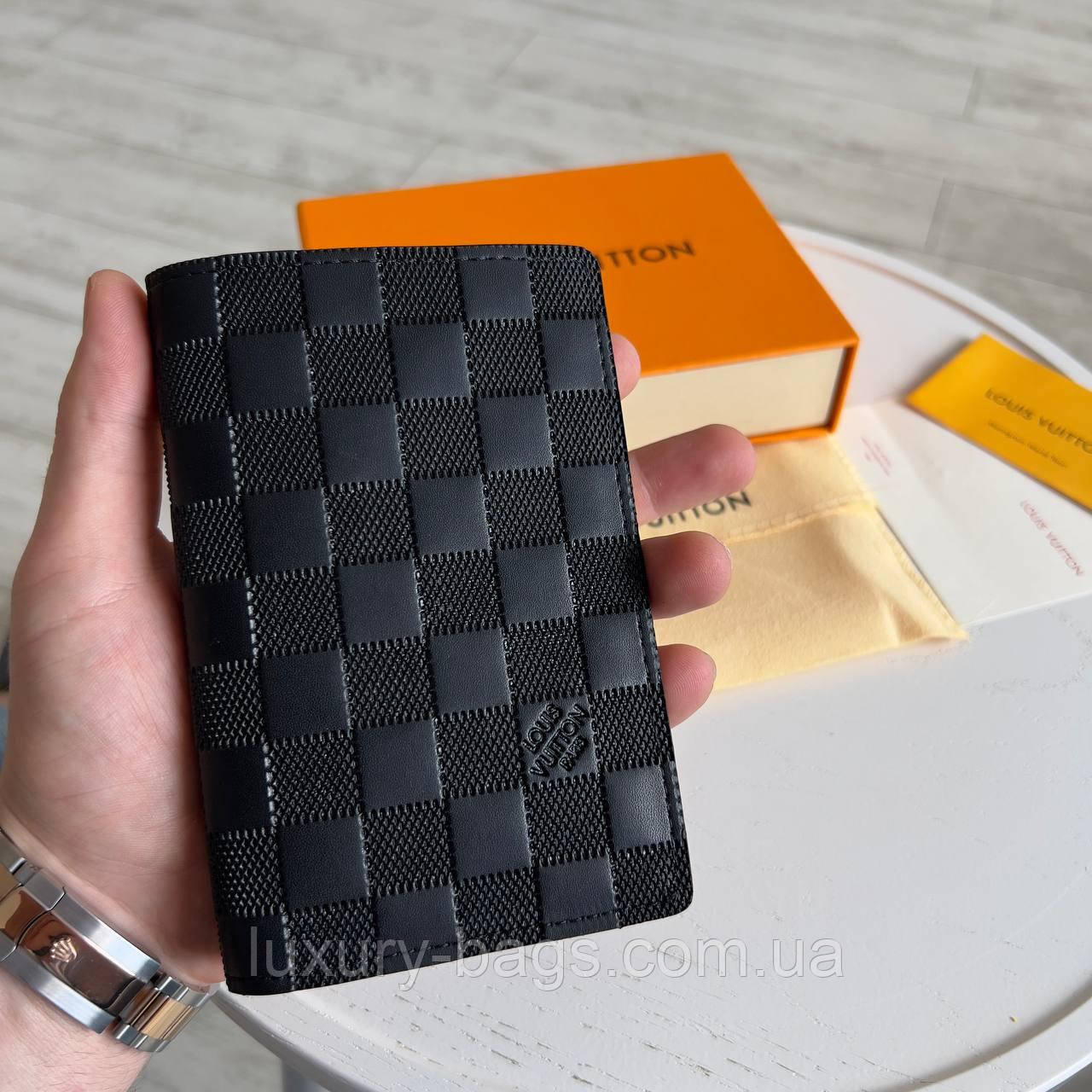 Стильна обкладинка для паспорта (паспортниця) Louis Vuitton, люкс якість, фото 1