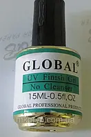 Финишное покрытие без липкого слоя UV Finish GLOBAL 15 мл.