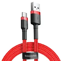 Дата-кабель Baseus Cafule CATKLF-C09 2m USB (тато) - USB Type C (тато) Red 2A