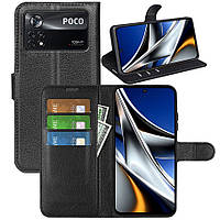 Чехол-книжка Litchie Wallet для Poco X4 Pro 5G Black