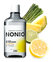 Lion Nonio Light Herb Mint ополаскиватель для полости рта без спирта, мятно-ананасово-травяной вкус 600 мл