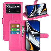 Чехол-книжка Litchie Wallet для Poco X4 Pro 5G Rose