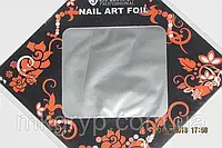 Фольга для литья и дизайна ногтей в листе серебро