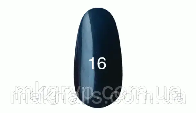 Гель-лак No16 (глибокий синій із перламутром) 7 мл.