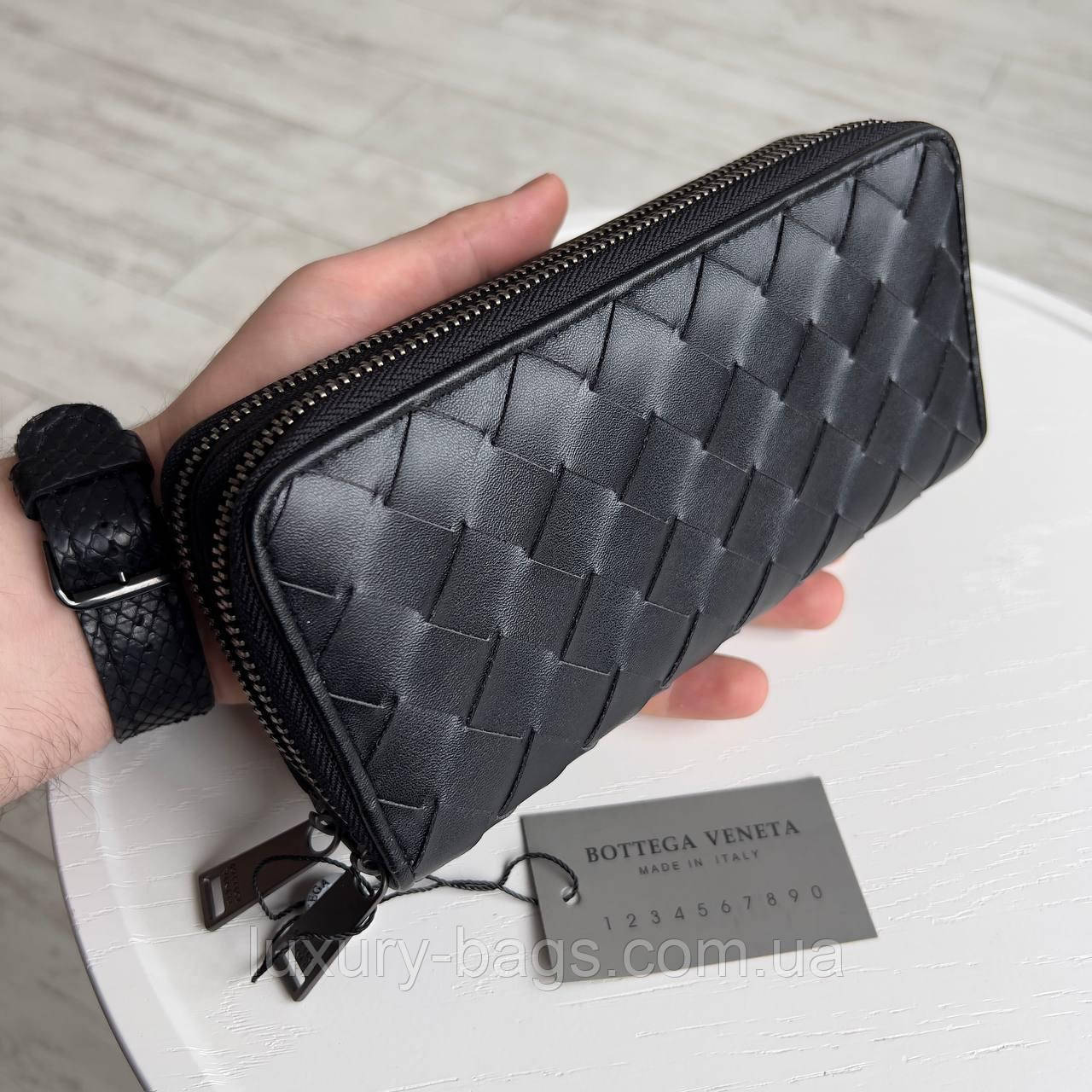 Чоловічий гаманець Bottega Veneta (люкс якість), фото 1