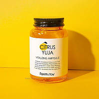 Ампульная сыворотка с экстрактом юдзу FarmStay Citrus Yuja Vitalizing Ampoule 250 мл