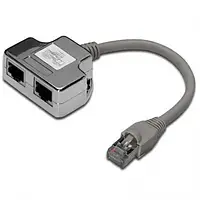 Переходник Digitus DN-93904 RJ-45 (тато) - 2xRJ-45 (мама)