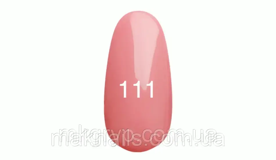 Гель-лак No111 (рожево-персиковий) 7 мл.