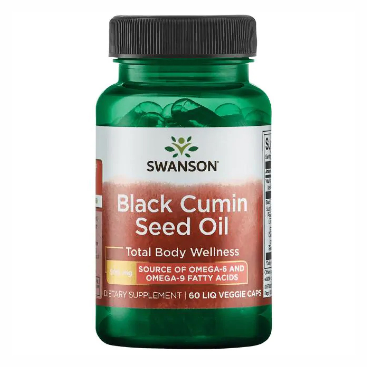 Black Cumin Seed Oil 500 mg - 60 Liq Vegcap, фото 1
