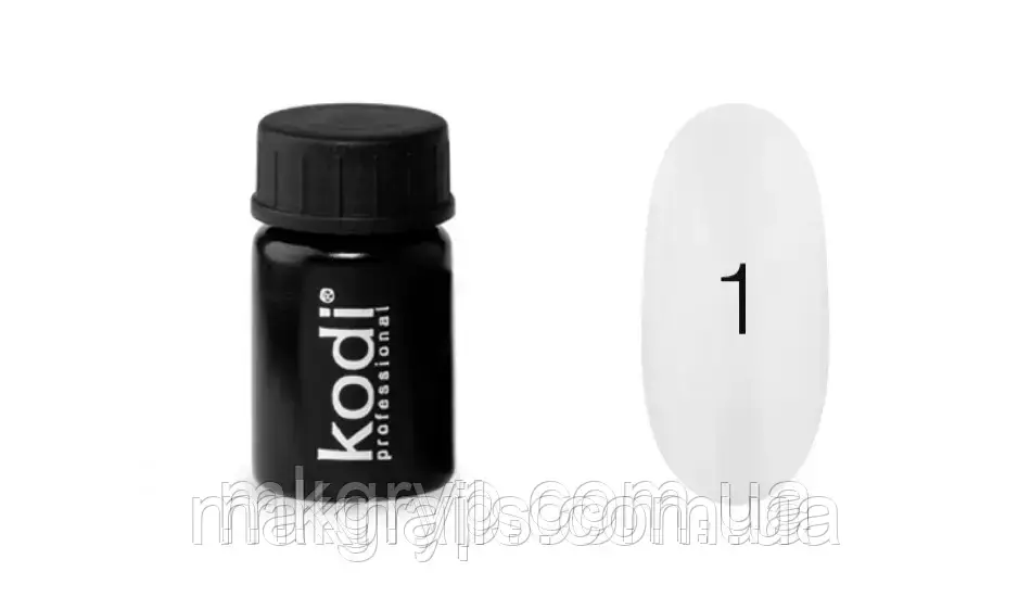 Гель-фарба No 1 біла