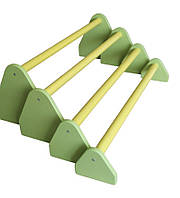 Бар'єри для стрибків у висоту в дитячому садку / Набір дерев'яних бар'єрів Кульбабка для дитячої фізкультури