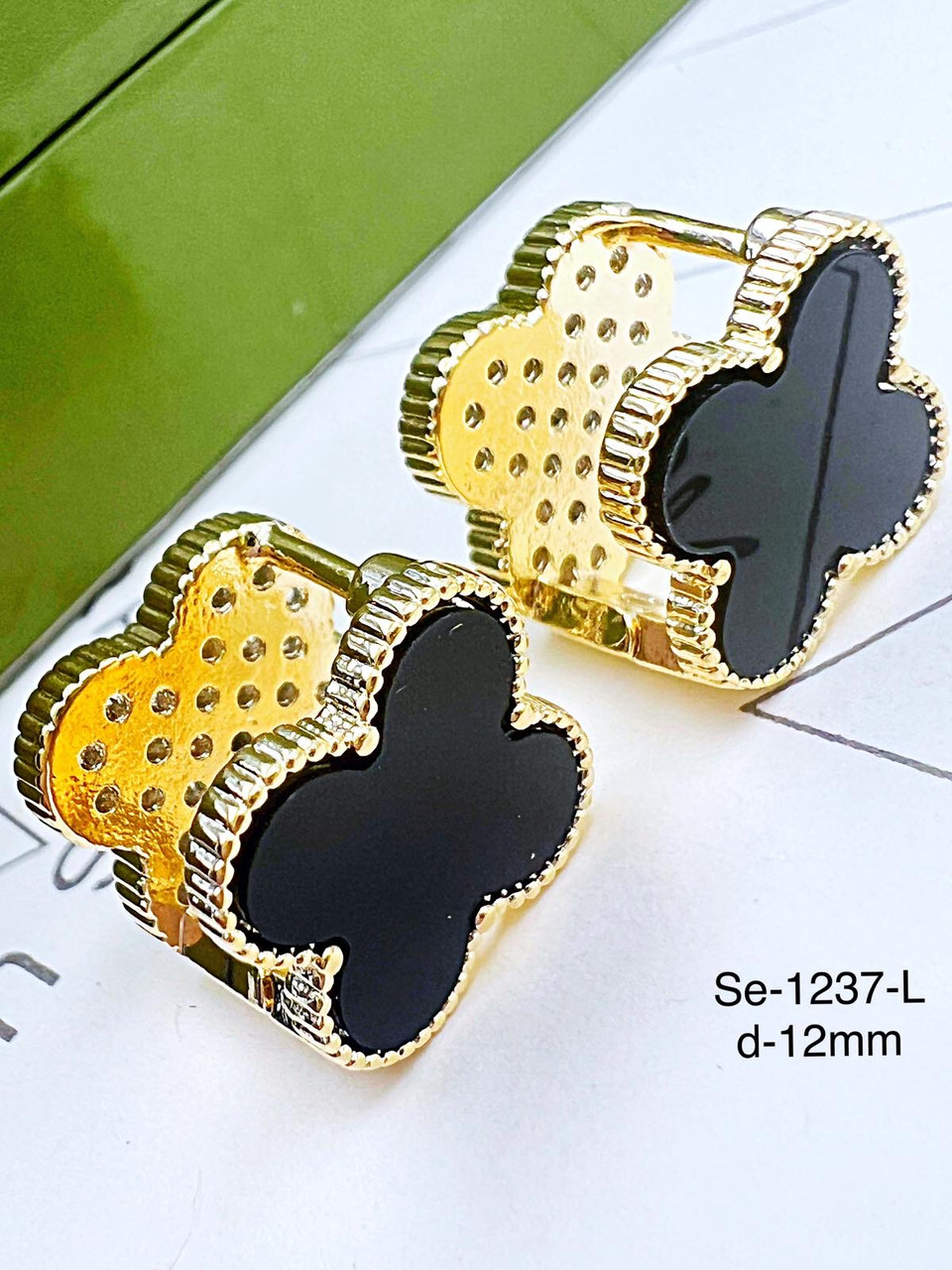 Сережки Stainlees Steel (14-K)