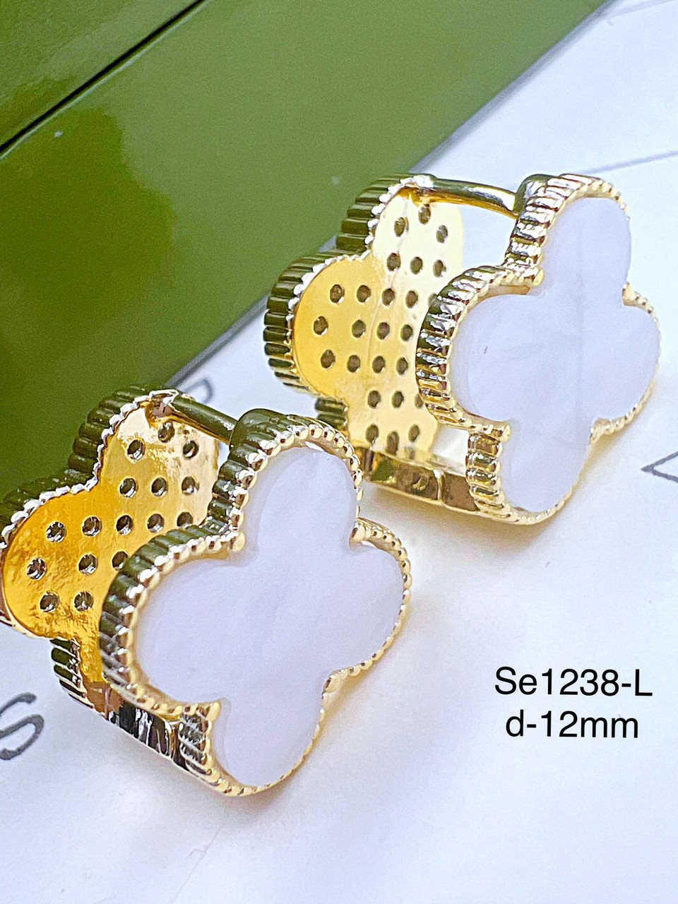 Сережки Stainlees Steel (14-K)
