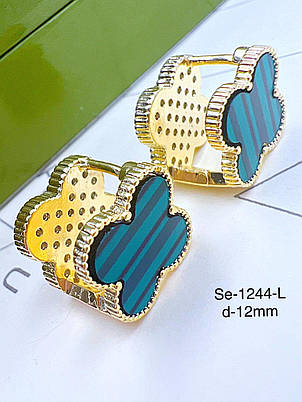 Сережки Stainlees Steel (14-K), фото 1