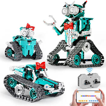 STEM RoboTech Радіокерований робот - конструктор із блоковим програмуванням — твори, керуй, вчися!