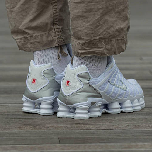 White cheap shox nike