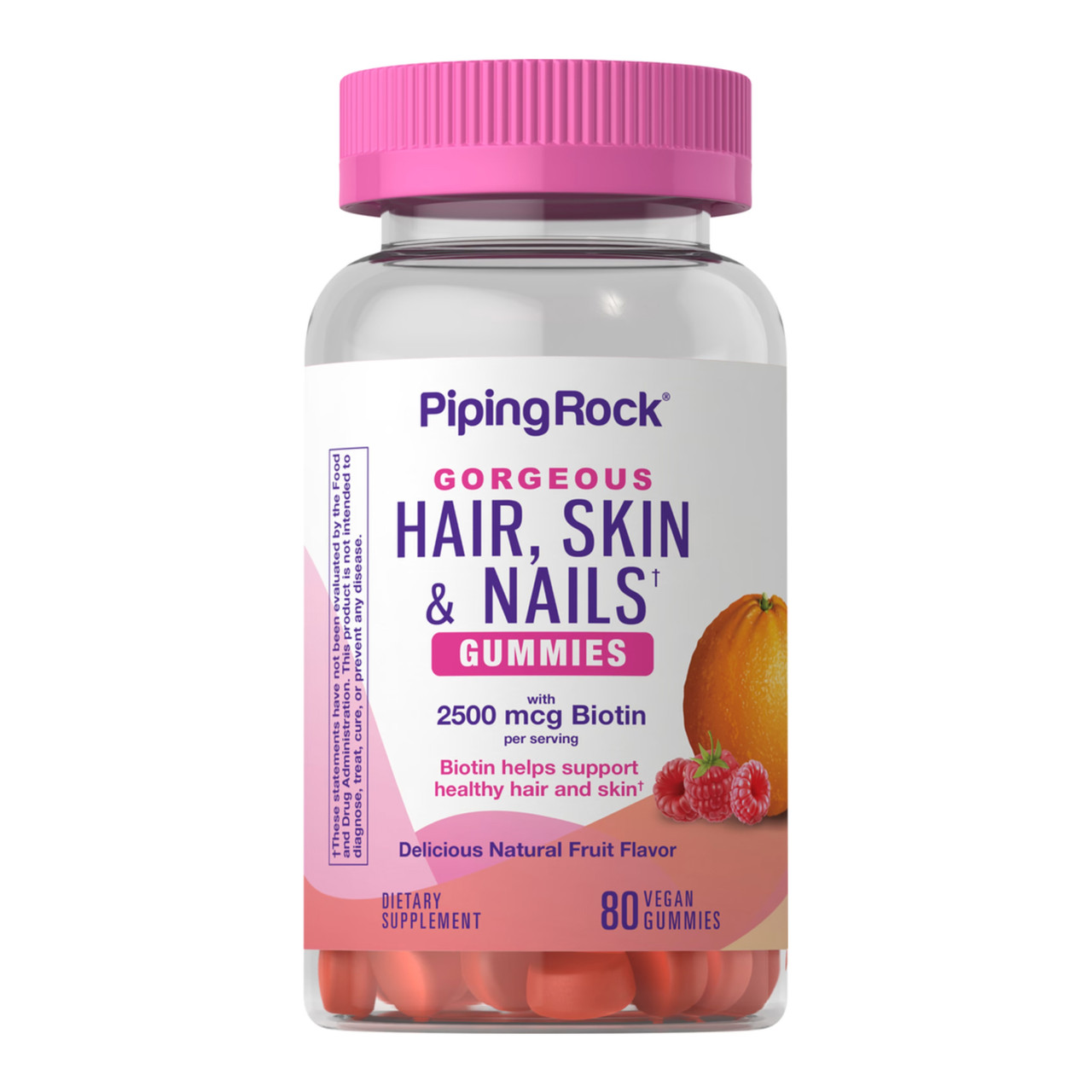 Hair Skin Nails Gummies 2500 of biotin - 80 veg gummies, фото 1