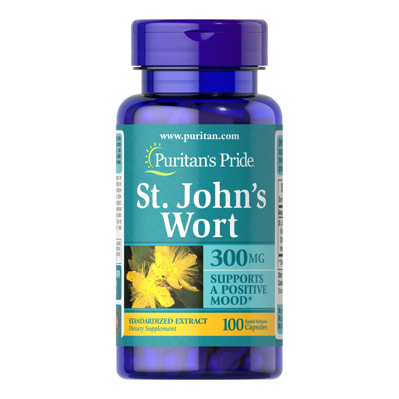 St. Johns Wort 300mg - 100caps, фото 1