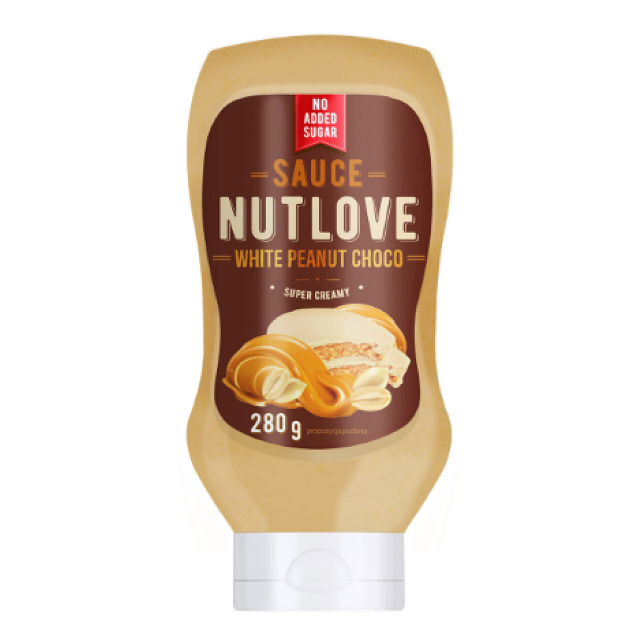 Sause Nutlove - 280g White Peanut Choco, фото 1