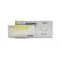 Кетгут звичайний Sunmed USP 2 (EP 6) зі звор. ріж. голкою 40мм 3/8 кола