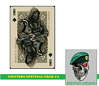 Шеврон патч "Карта сталкер - король пик" (morale patch) с вашим позывным. Сделаем любой патч