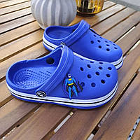 Кроксы Crocs с полиуретана в синем цвете