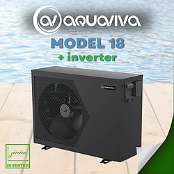 Тепловий насос Aquaviva Model 18 інвертор, 45-90 м3, тепло/холод, 18 кВт, -10С, WiFi